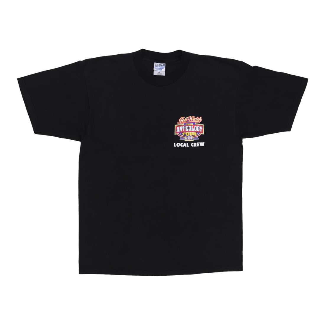 Vintage 1997 Joe Walsh Anthology Tour Black Cotton Concert T-Shirt XL: Vintage 1997 Joe Walsh Anthology Tour Black Cotton Concert T-Shirt XL This is an original vintage 1997 Joe Walsh The Anthology Tour shirt. The shirt is made from 100% cotton and comes in black. It fea