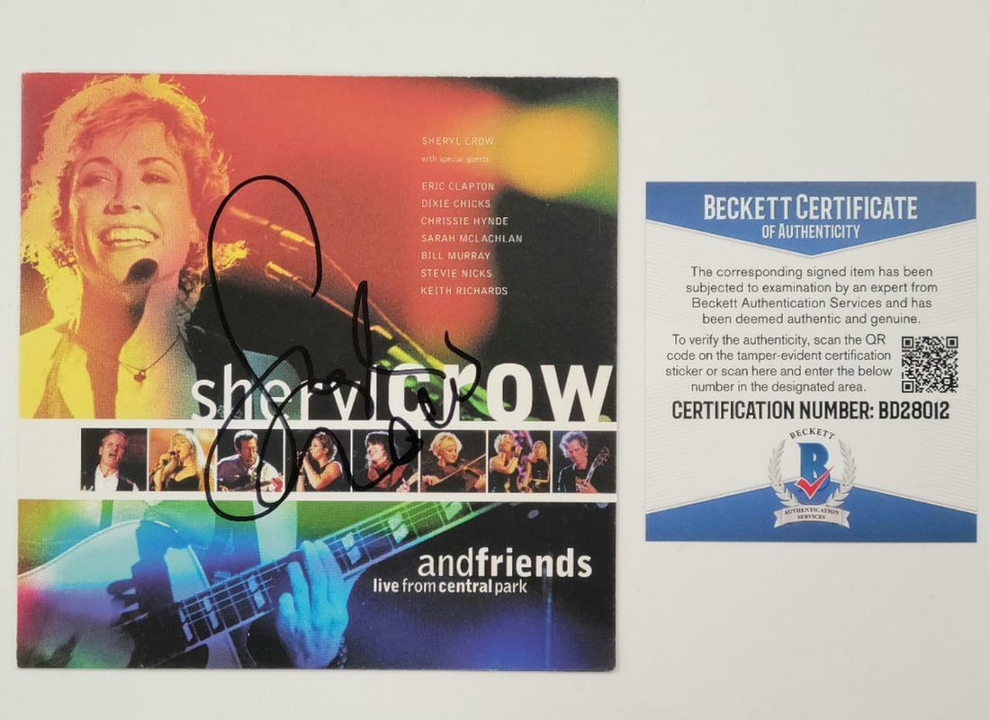 Sheryl Crow Autographed Live From Central Park CD with Beckett COA (1 of 3)