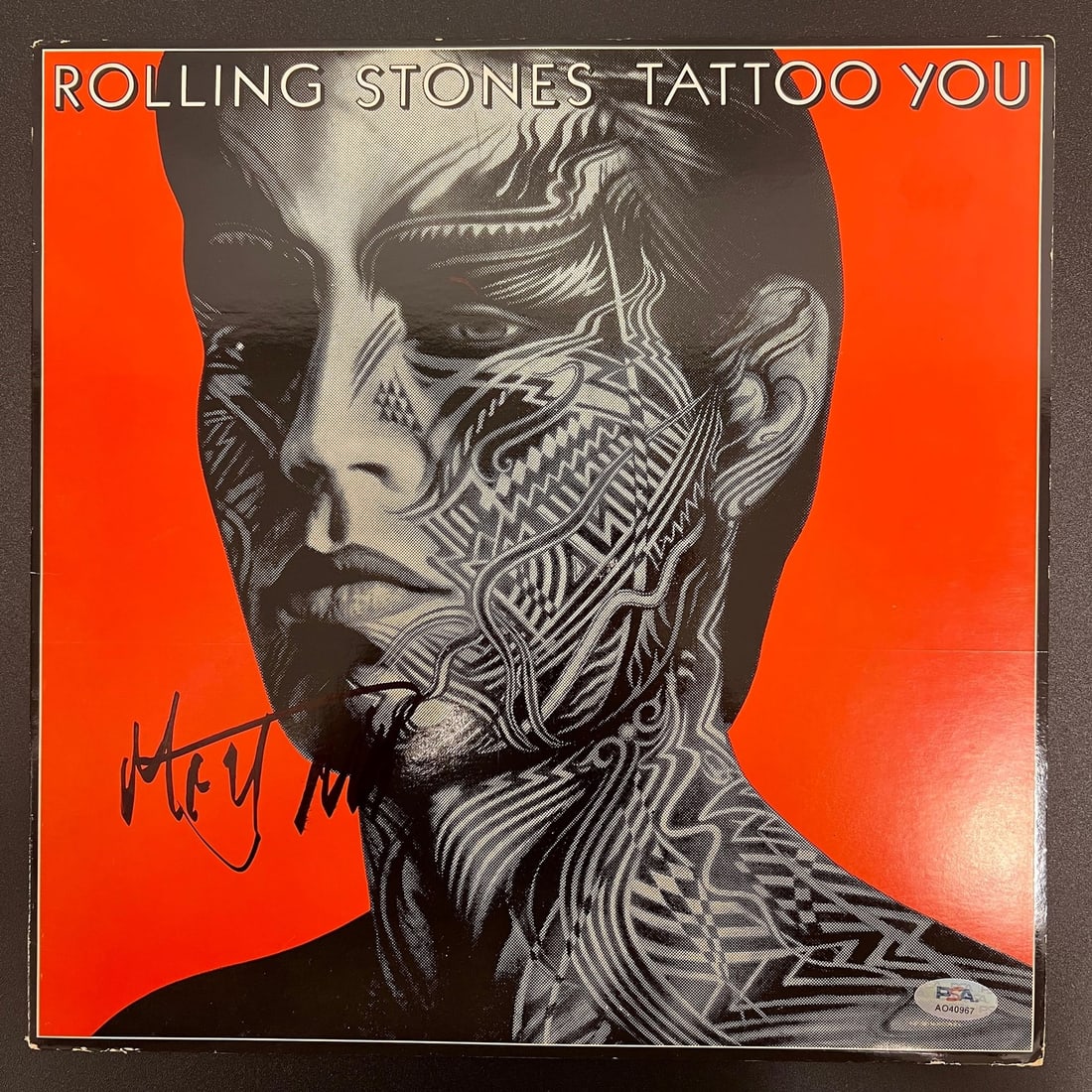 Mick Jagger Signed Tattoo You Vinyl LP PSA/DNA Authenticated (1 of 4)