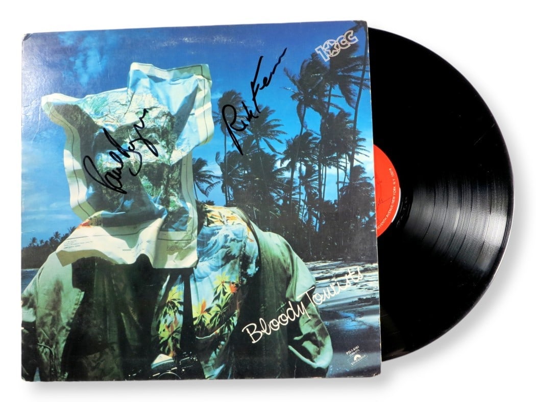 10cc Dual Signed Autographed Record Album by Burgess Fenn Beckett Authenticated (1 of 4)