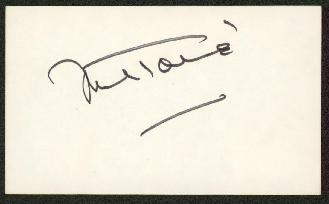 Mel Torme signed 3x5 index card BAS authenticated (1 of 2)