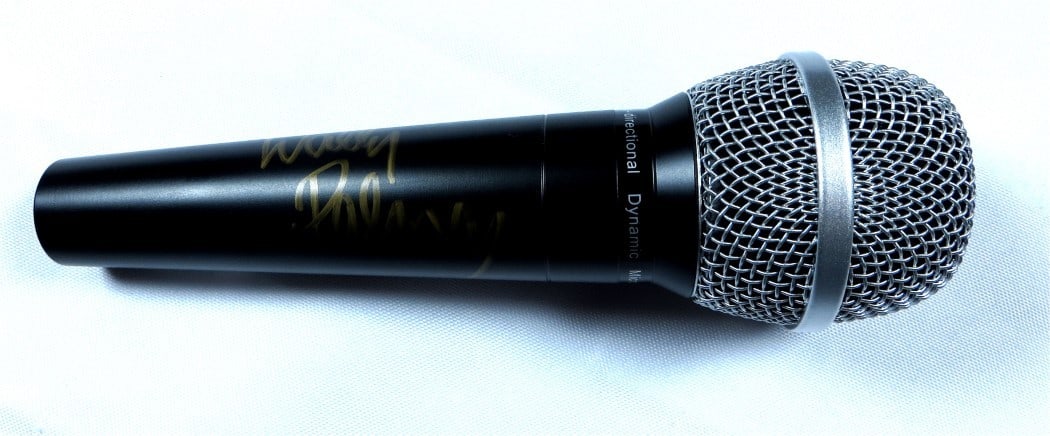 Autographed Microphone Signed by Wally Palmar with Beckett Authentication (1 of 4)