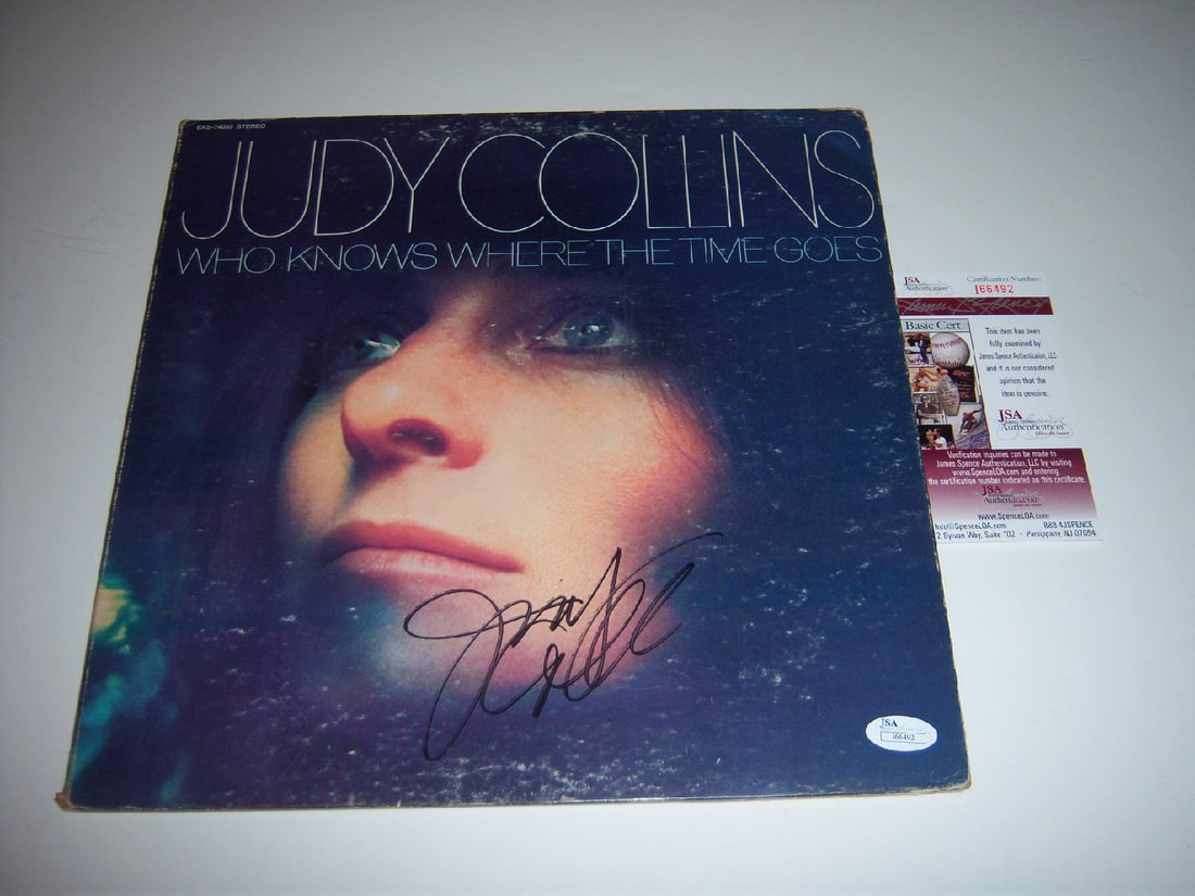 Signed Judy Collins Who Knows Where the Time Goes LP with JSA COA (1 of 1)