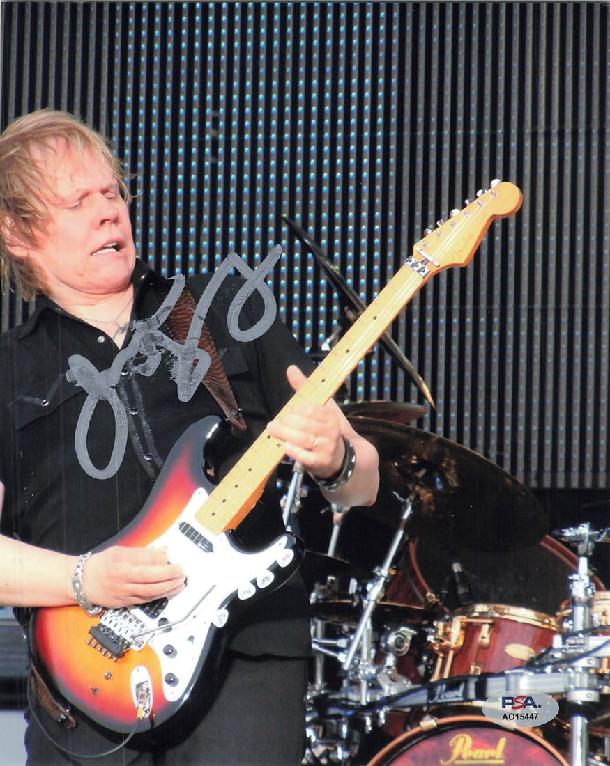 James Young Autographed 8x10 Photo PSA/DNA Certified Musician Collectible: James Young Autographed 8x10 Photo PSA/DNA Certified Musician Collectible This is an original 8x10 photograph of guitarist James Young, personally signed by the musician himself. The autograph has bee