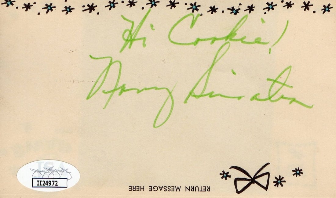 Nancy Sinatra JSA Authenticated Signed Small Envelope Collectible (1 of 2)
