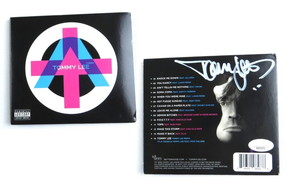 Tommy Lee Autographed CD Cover Motley Crue JSA Authenticated (1 of 4)