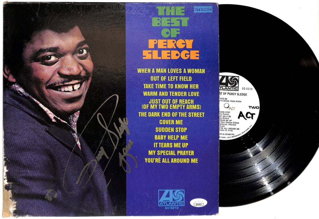 Percy Sledge Signed The Best of Percy Sledge Album JSA Authenticated (1 of 4)