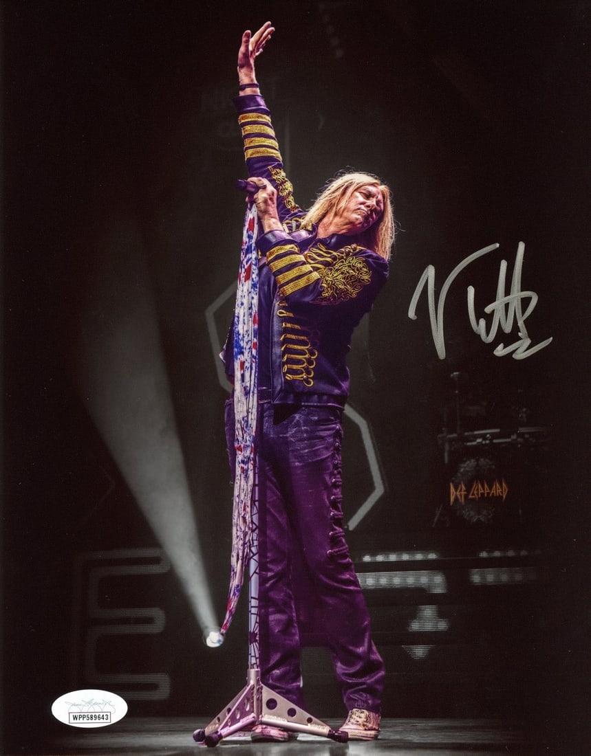Joe Elliott Autographed 8x10 Photo Def Leppard JSA Certified (1 of 3)