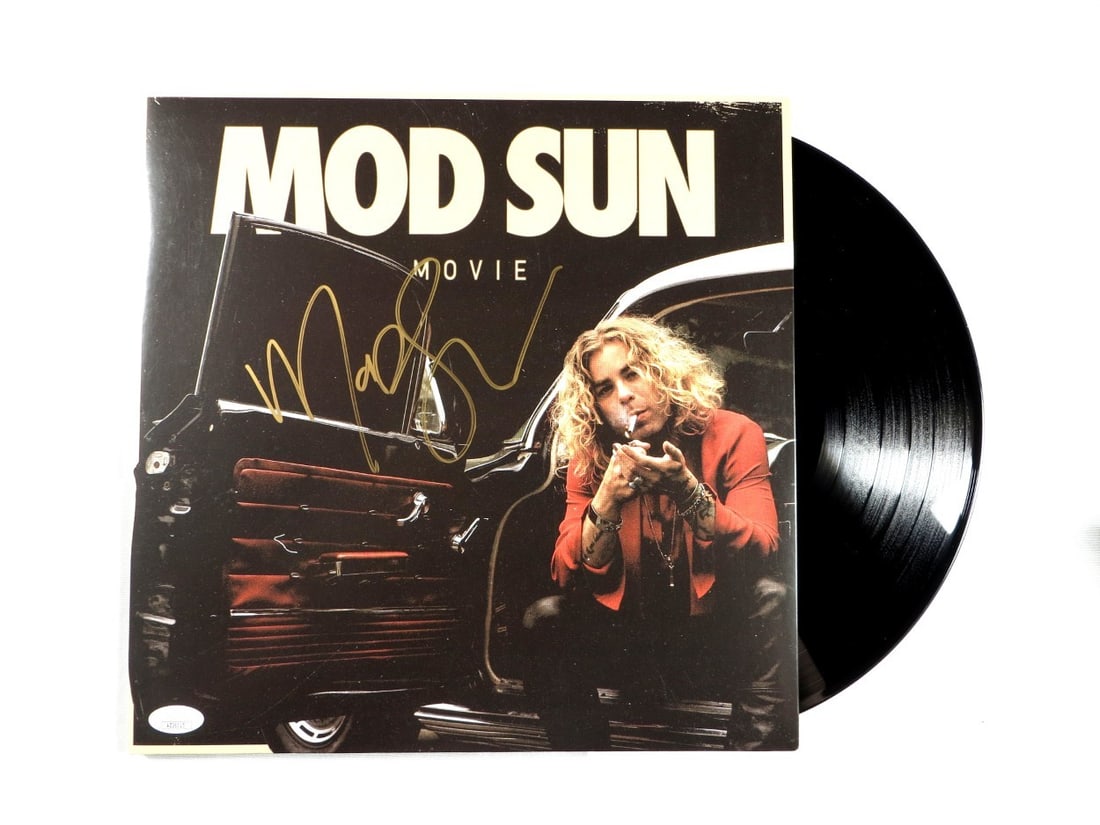 Mod Sun autographed record album cover JSA authenticated (1 of 4)