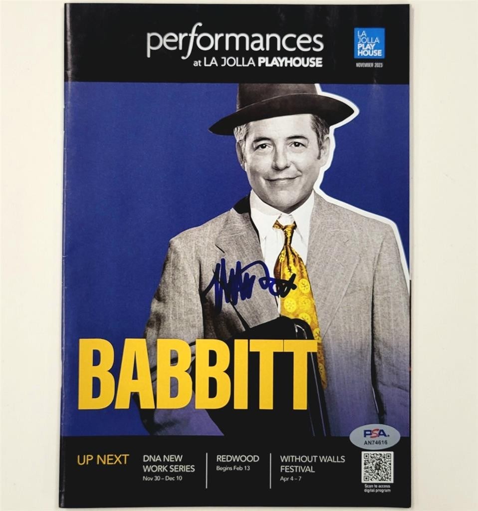 Signed Playbill Program Matthew Broderick Autograph with PSA Certification 7x10 (1 of 3)