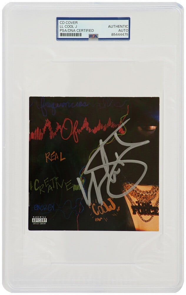 LL Cool J Signed The Force 5x5 CD Booklet PSA/DNA Encapsulated (1 of 2)