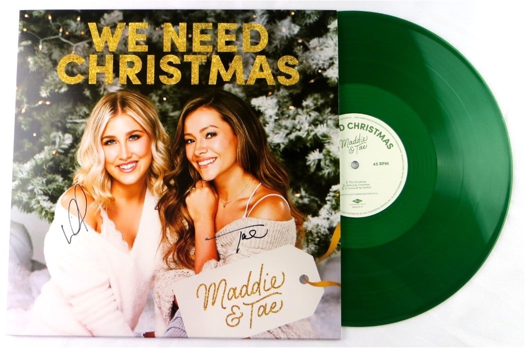 We Need Christmas Album Cover Signed by Maddie and Tae Beckett Authenticated (1 of 3)