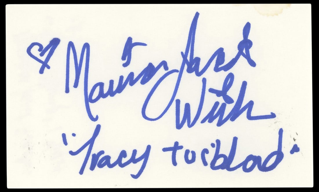 Marissa Jaret Winokur Signed Hairspray 3x5 Index Card BAS Authenticated (1 of 2)