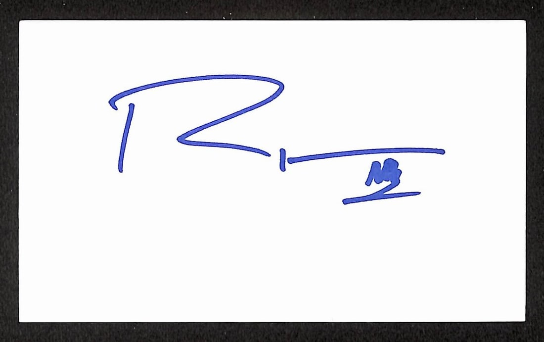 Ryan Peake signed 3x5 index card JSA BA209535: Ryan Peake signed 3x5 index card JSA BA209535 This is an original 3x5 index card signed by Ryan Peake of Nickelback. The item has been authenticated by JSA (BA209535). It is in pre-owned condition and