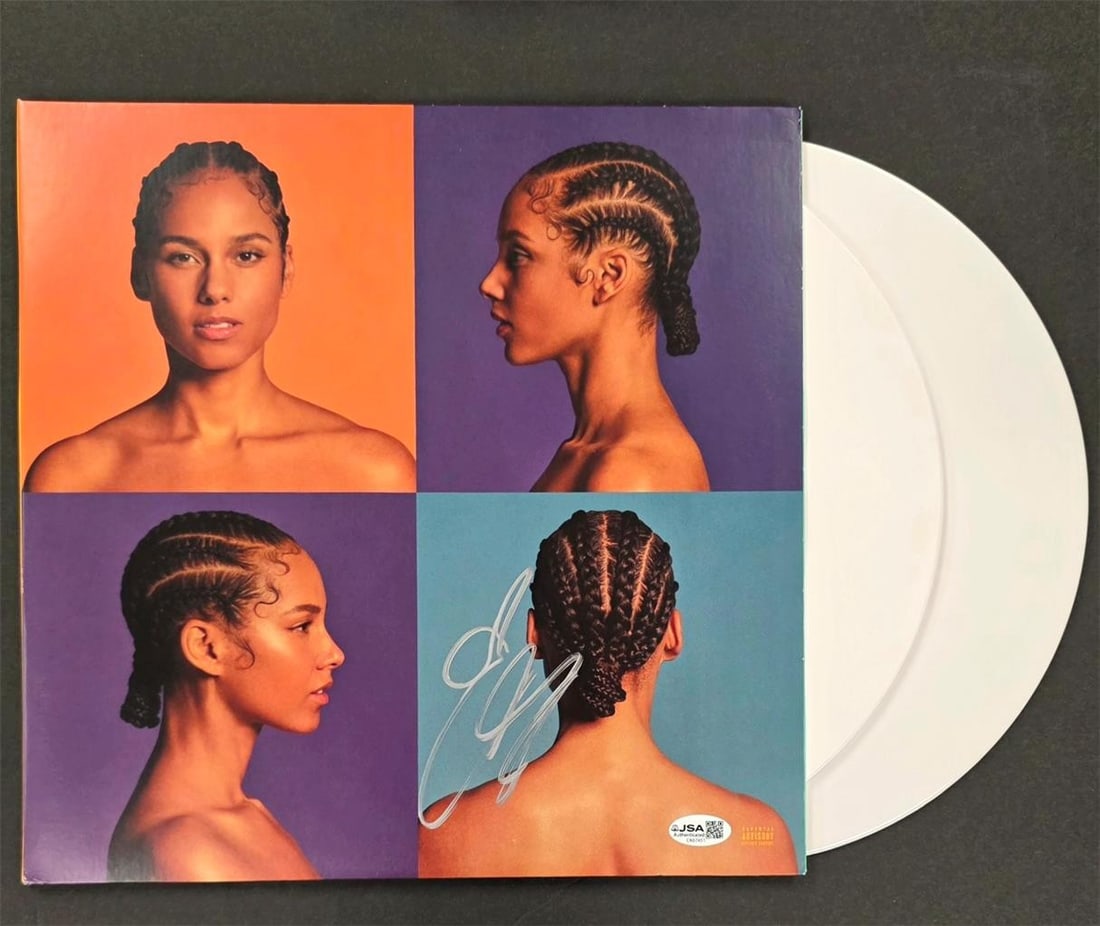 Signed Alicia Keys 2020 vinyl LP cover JSA authenticated (1 of 5)