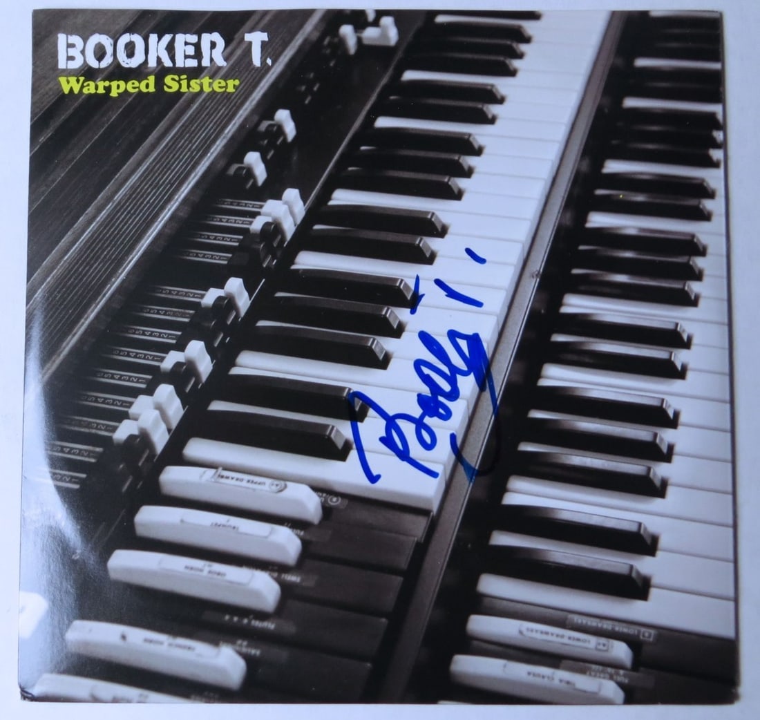 Record Sleeve Signed by Booker T with JSA Authentication and Included 45 (1 of 3)