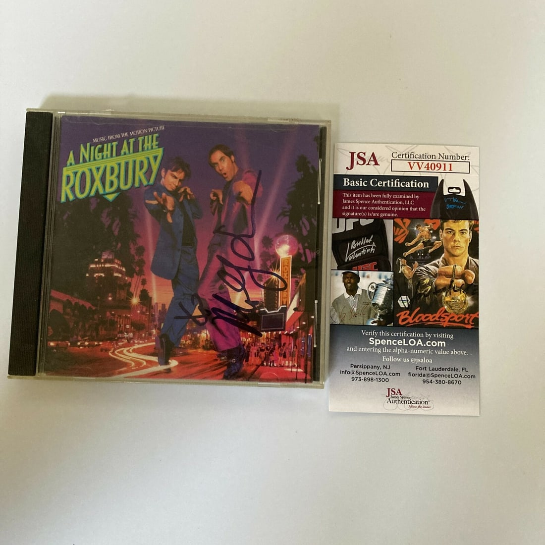 Molly Shannon Signed A Night At Roxbury CD with JSA COA: Molly Shannon Signed A Night At Roxbury CD with JSA COA This original music CD from "A Night At Roxbury" features the autograph of Molly Shannon, authenticated by James Spence Authentication (JSA). Th