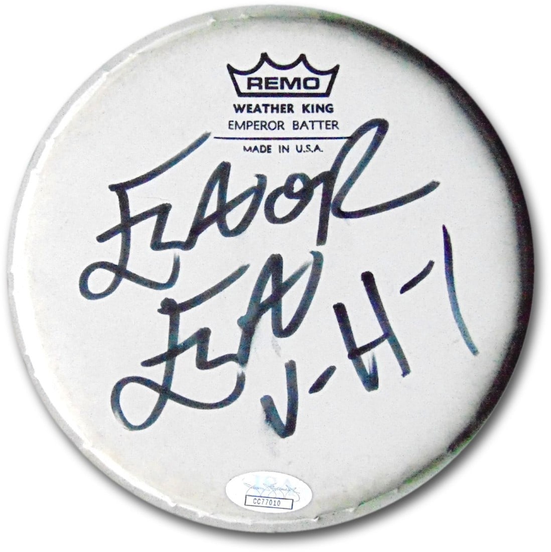Flavor Flav Autographed 6 Inch Remo Drumhead JSA Authenticated Public Enemy (1 of 3)