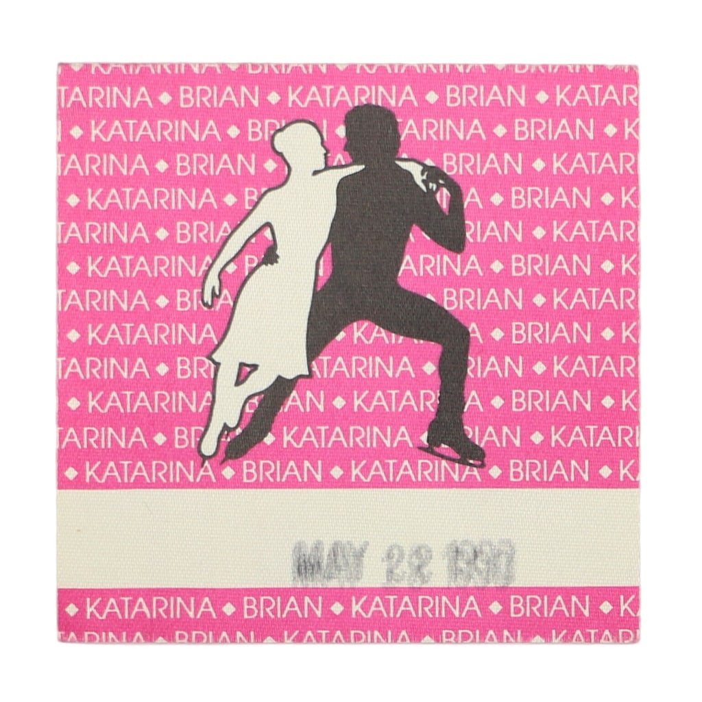 Vintage 1990s Backstage Pass Featuring Brian and Katarina: Vintage 1990s Backstage Pass Featuring Brian and Katarina This is a true vintage backstage pass from the 1990s featuring Brian and Katarina. The pass retains its original, unpeeled backing and is in