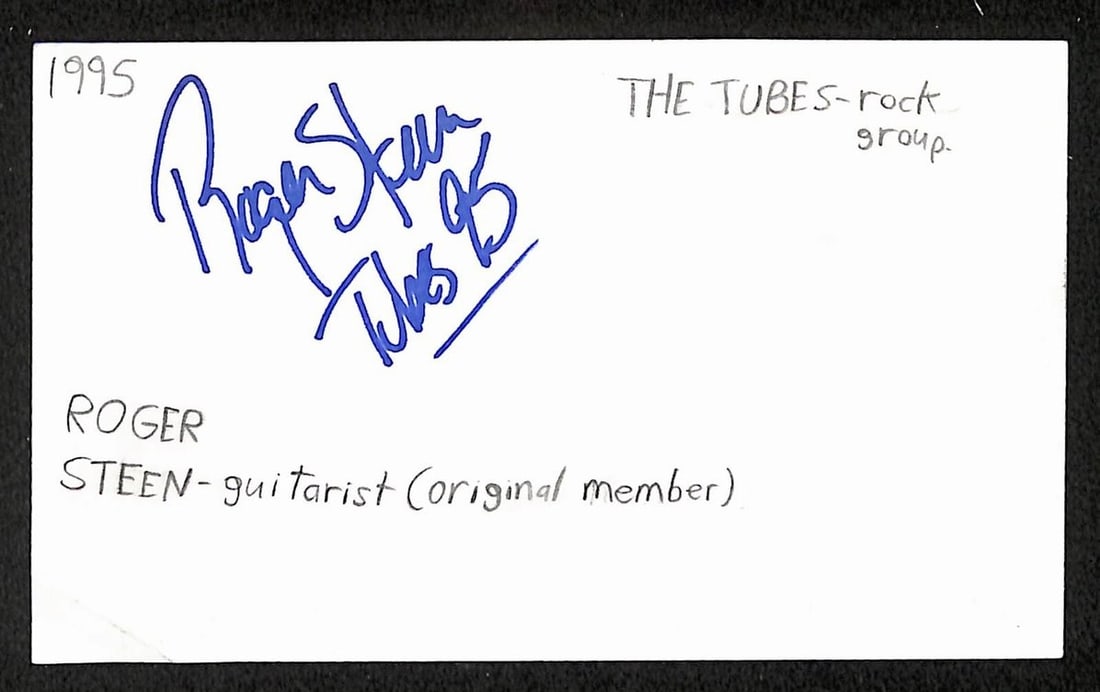 Roger Steen signed 3x5 index card JSA BA209531 (1 of 2)
