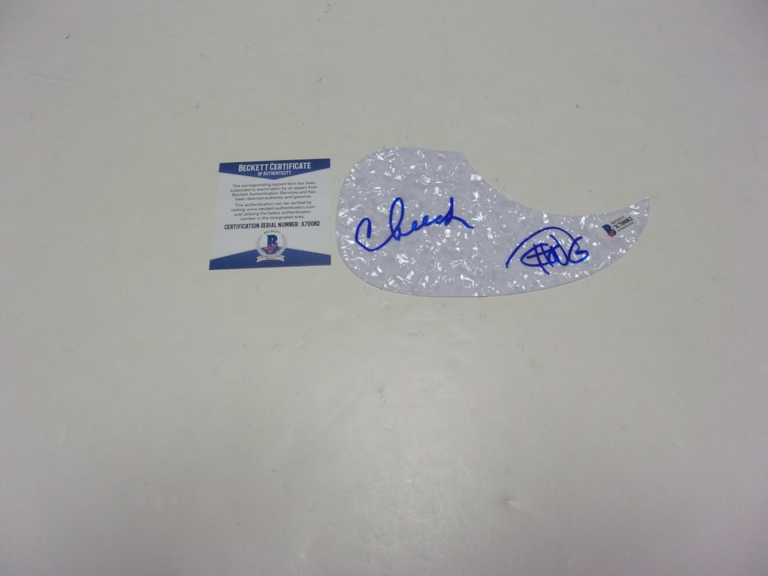 Signed Cheech and Chong Up in Smoke Guitar Pick Guard with Beckett COA (1 of 1)