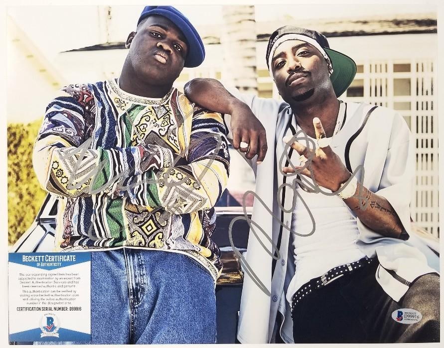 11x14 Photo Signed by Wavvy Jones Marcc Rose Tupac Biggie Beckett COA: 11x14 Photo Signed by Wavvy Jones Marcc Rose Tupac Biggie Beckett COA This original 11x14 photograph from the United States features signatures from WAVVY JONES and MARCC ROSE. The item is associated 