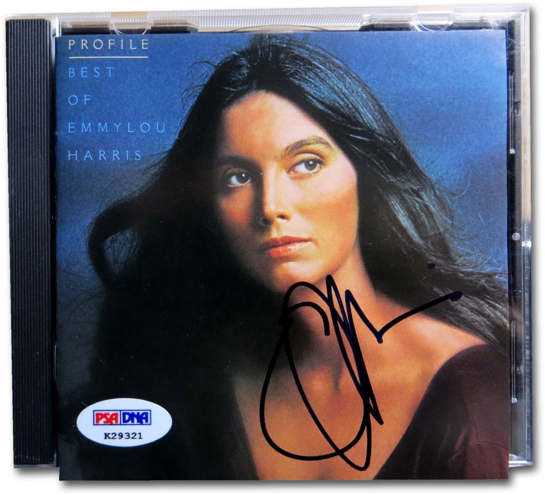Emmylou Harris Autographed CD Cover Best Of PSA Certified (1 of 3)