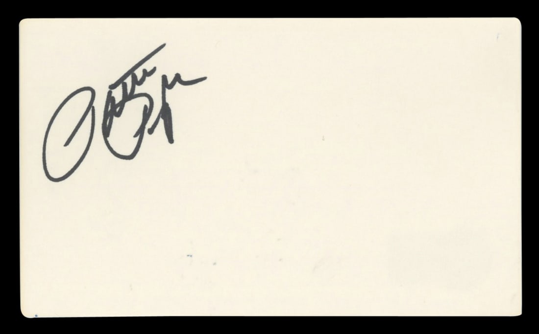 Patti Page Jimmy Joy Band Signed 3x5 Index Card Beckett Authenticated (1 of 2)