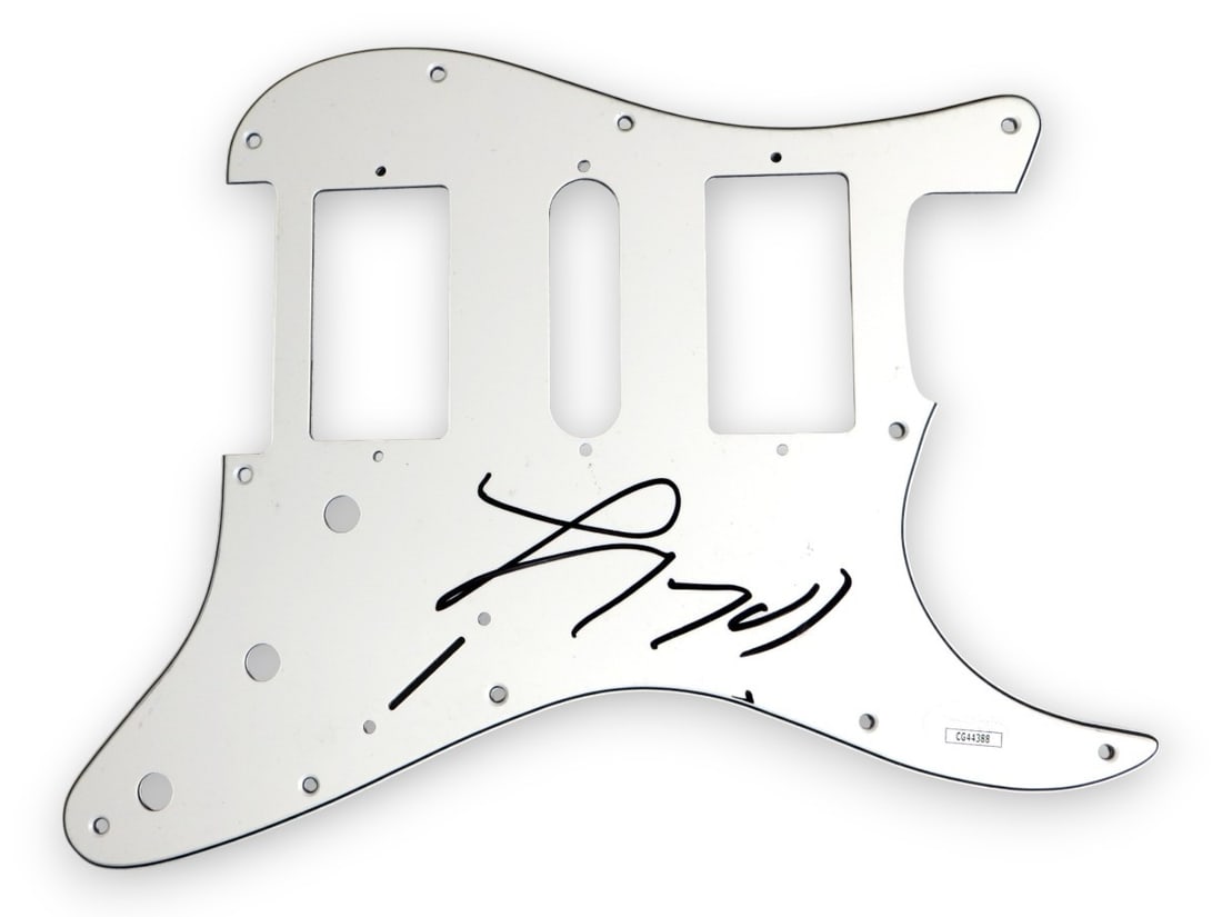 Lizzo Autographed Electric Guitar Pickguard JSA Authenticated: Lizzo Autographed Electric Guitar Pickguard JSA Authenticated This authentic Lizzo autographed electric guitar pickguard showcases the signature of the acclaimed singer-songwriter. It has been authent