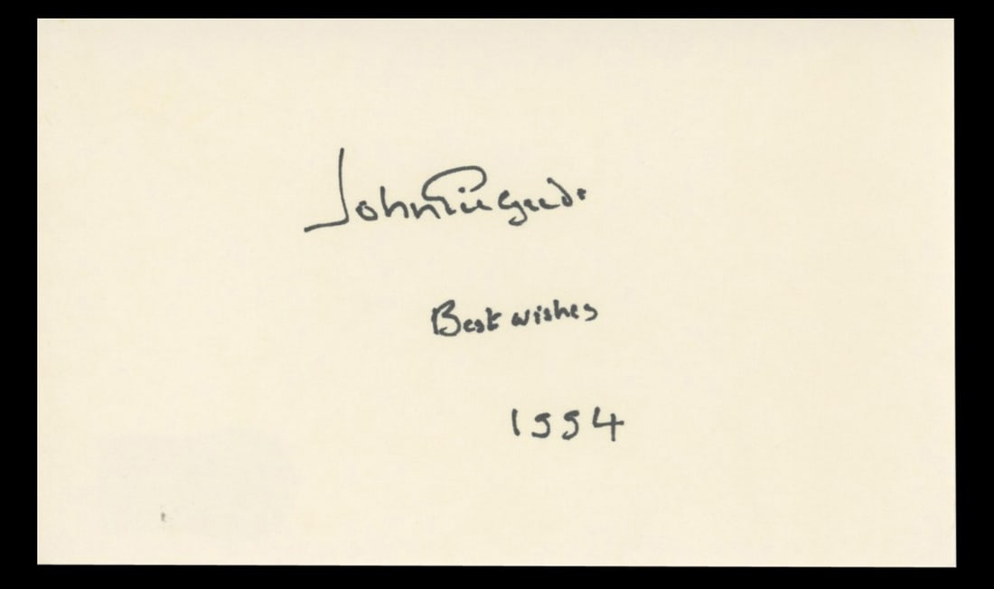 John Gielgud Signed 3x5 Index Card The Importance of Being Earnest BAS Authenticated (1 of 2)