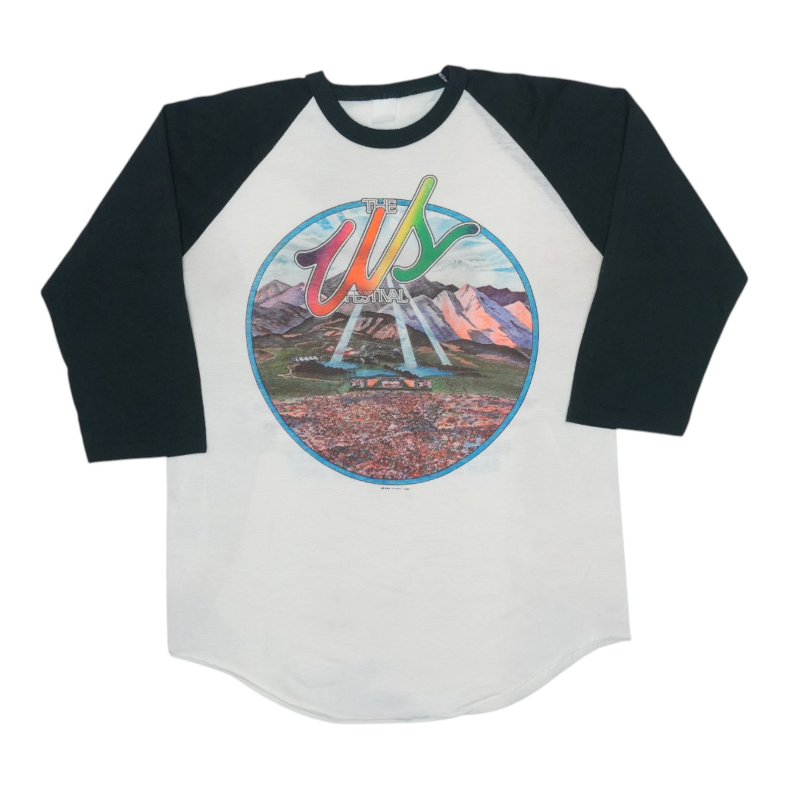 Vintage 1982 US Festival Graphic Concert Jersey Poly Cotton Shirt White: Vintage 1982 US Festival Graphic Concert Jersey Poly Cotton Shirt White This is a true vintage 1982 US Festival Concert jersey shirt, featuring original front and back graphics. Made from a soft 50/50