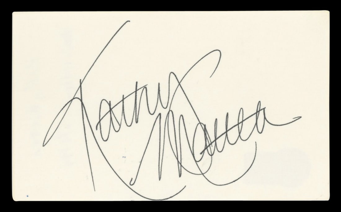 Kathy Mattea Signed 3x5 Index Card with Beckett Authentication (1 of 2)