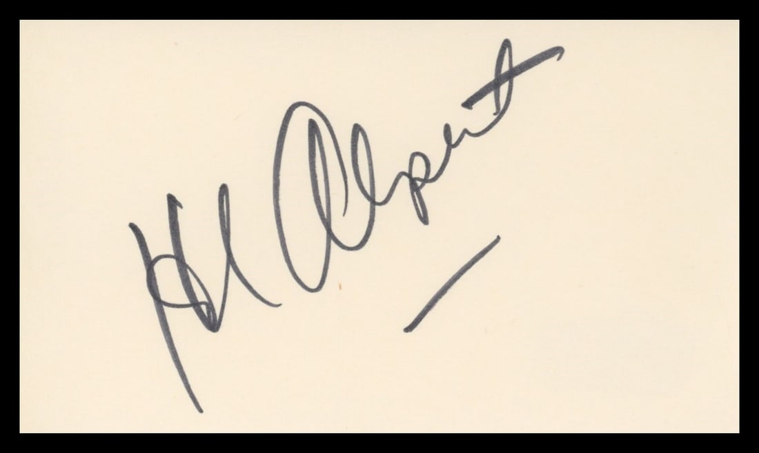 Herb Alpert Signed 3x5 Index Card with Beckett Authentication (1 of 2)