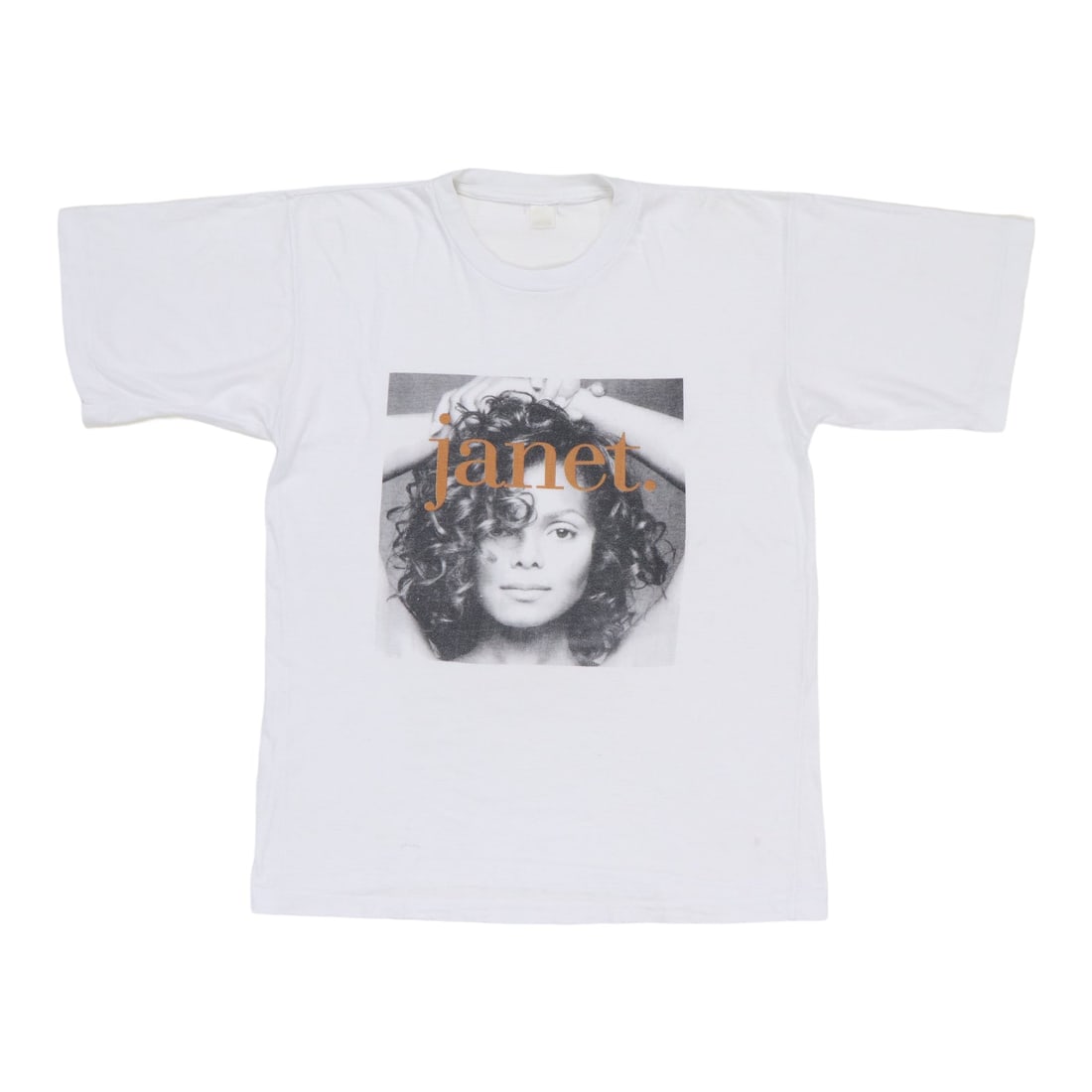 Vintage 1993 Janet Jackson Concert Graphic White Cotton T Shirt (1 of 7)