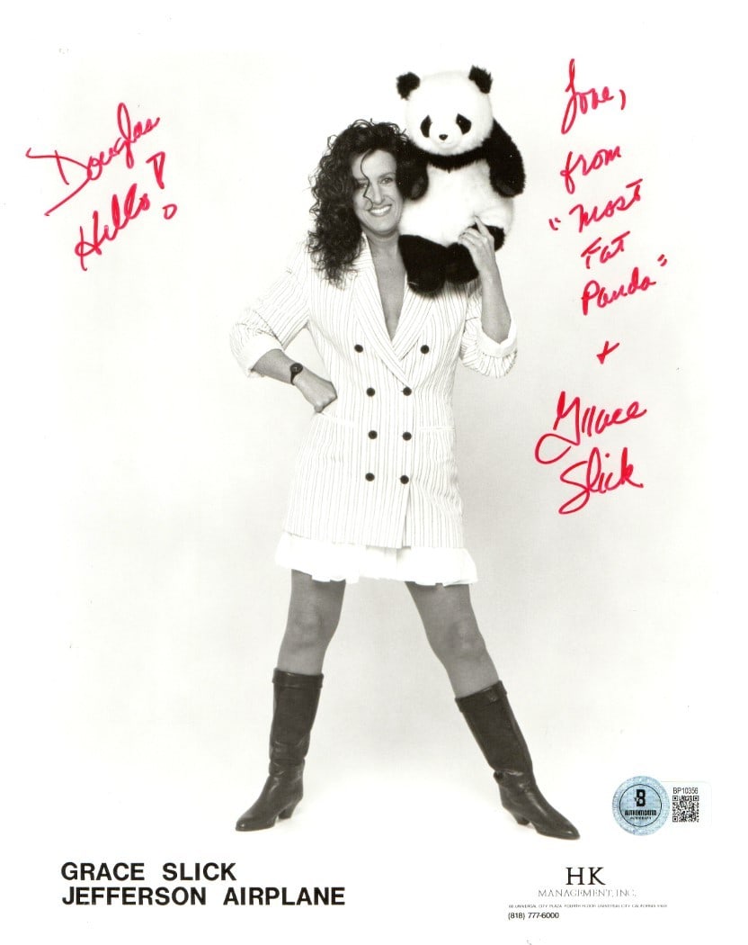 Grace Slick Signed 8x10 Photo Jefferson Airplane BAS Authenticated (1 of 2)