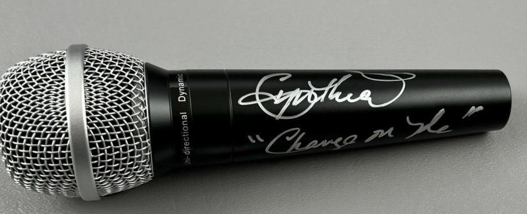 Cynthia Autographed Microphone Signed by JSA (1 of 4)