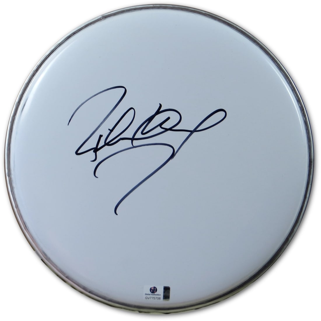 Richard Marx Autographed 10" Drum Head Certified by Global Authentics (1 of 2)