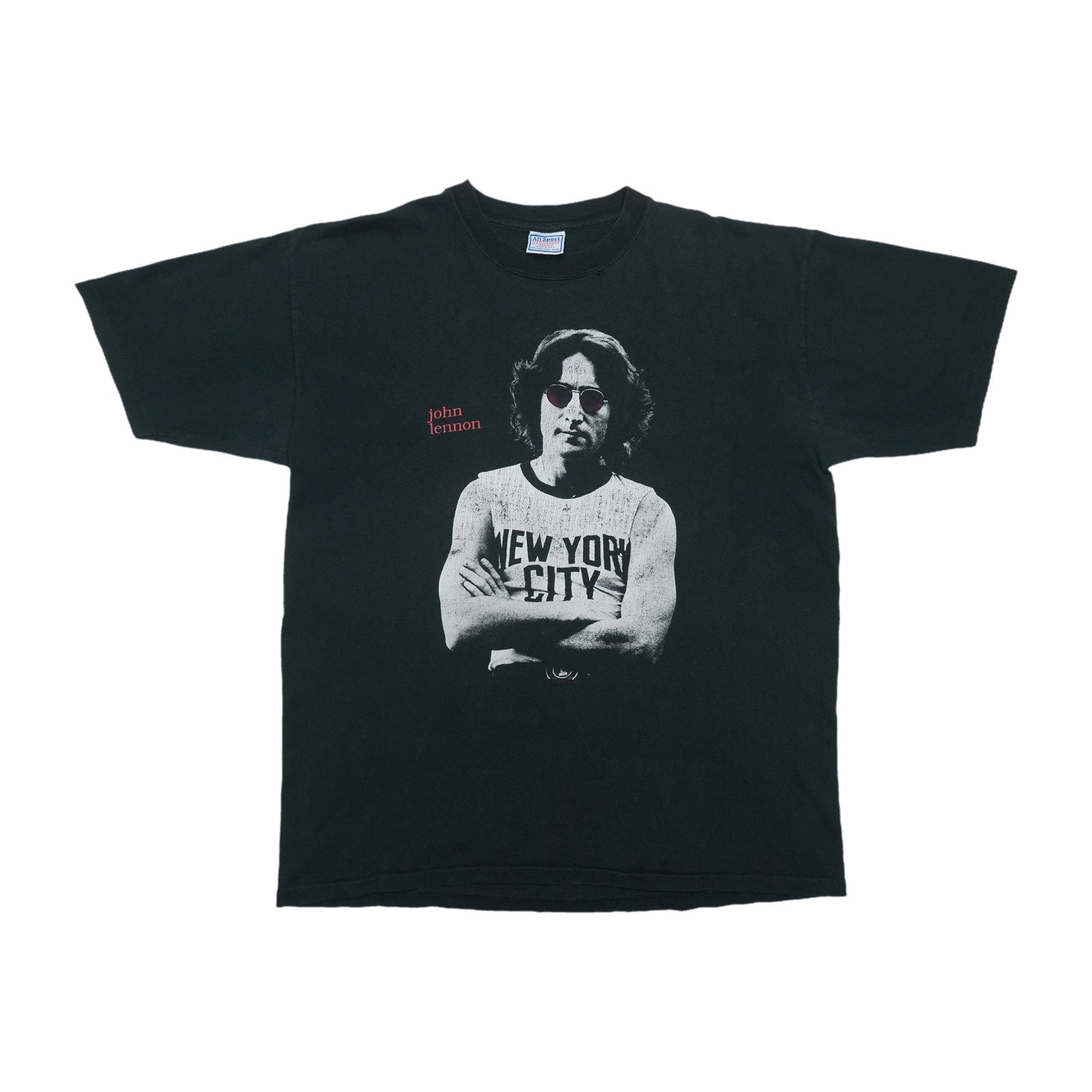 Vintage John Lennon Imagine Black Cotton Shirt XL (1 of 7)