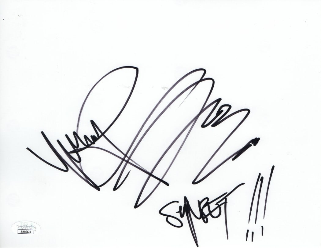 Yelawolf Authentic Signed 8.5x11 Cut Signature JSA Authenticated: Yelawolf Authentic Signed 8.5x11 Cut Signature JSA Authenticated This is an original 8.5 x 11 cut signature autographed by rapper Yelawolf. The autograph has been authenticated by James Spence Authent