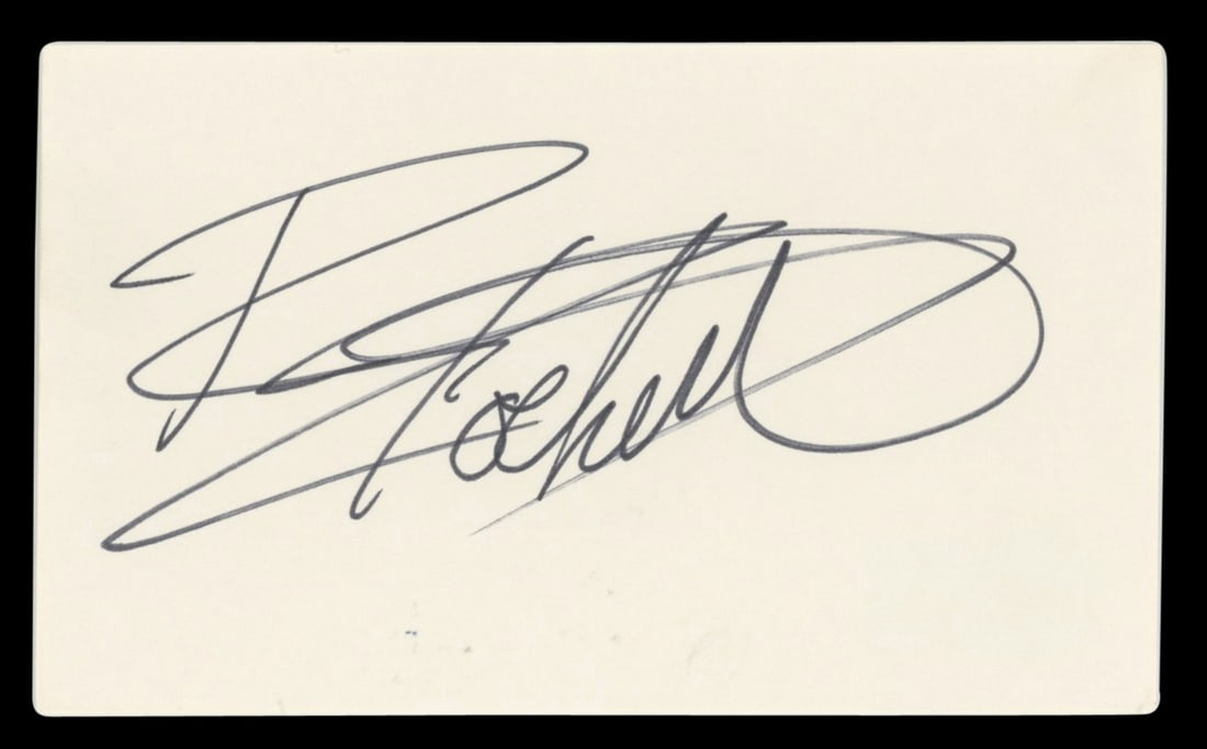 Rikki Rockett Poison Signed 3x5 Index Card Beckett Authenticated (1 of 2)