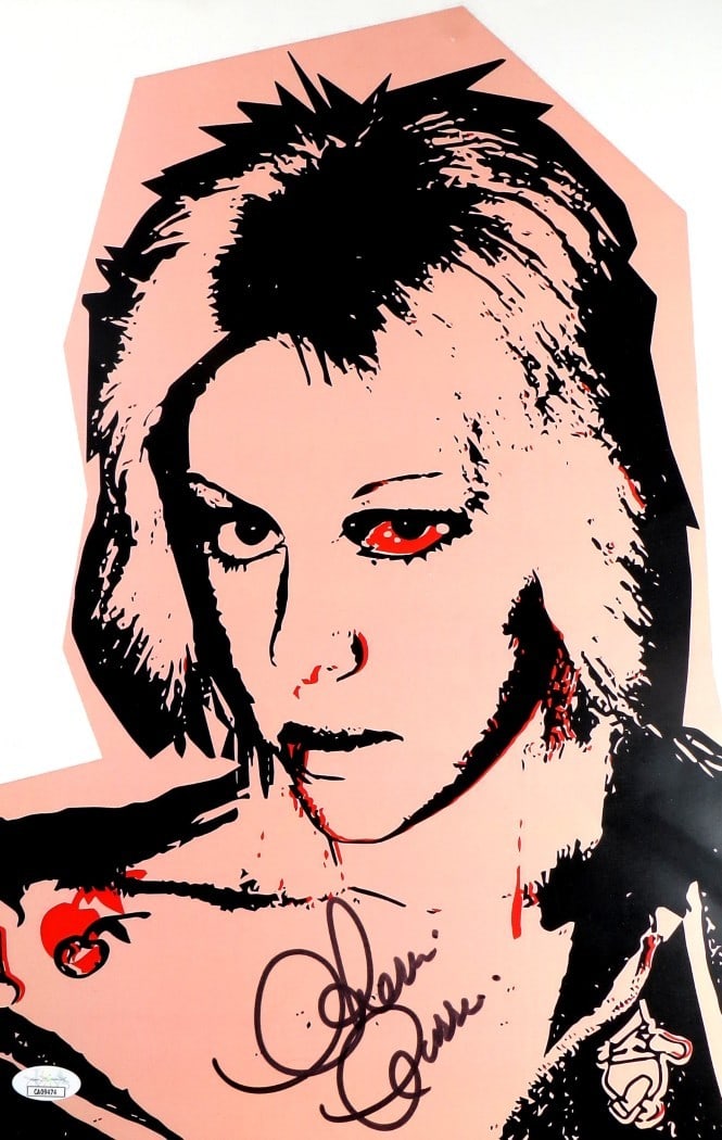 Cherie Currie Autographed 11x17 Photograph Cherry Bomb JSA Authenticated: Cherie Currie Autographed 11x17 Photograph Cherry Bomb JSA Authenticated Cherie Currie, the iconic lead singer of The Runaways, has personally autographed this stunning 11X17 photograph featuring the 