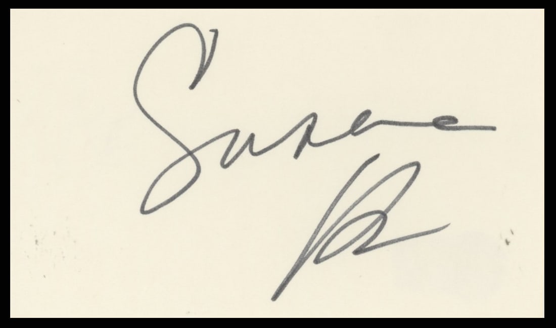 Susanna Hoffs Signed Index Card With Beckett Authentication (1 of 2)
