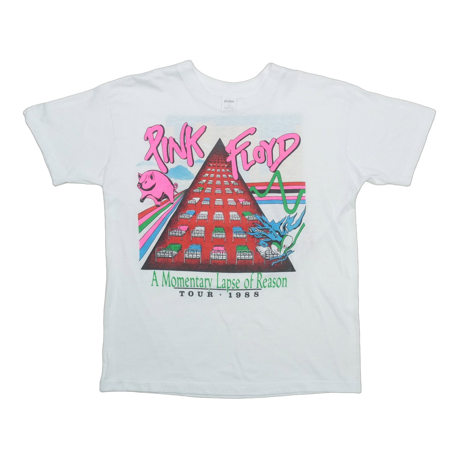 Vintage Pink Floyd 1988 tour shirt white XL (1 of 6)