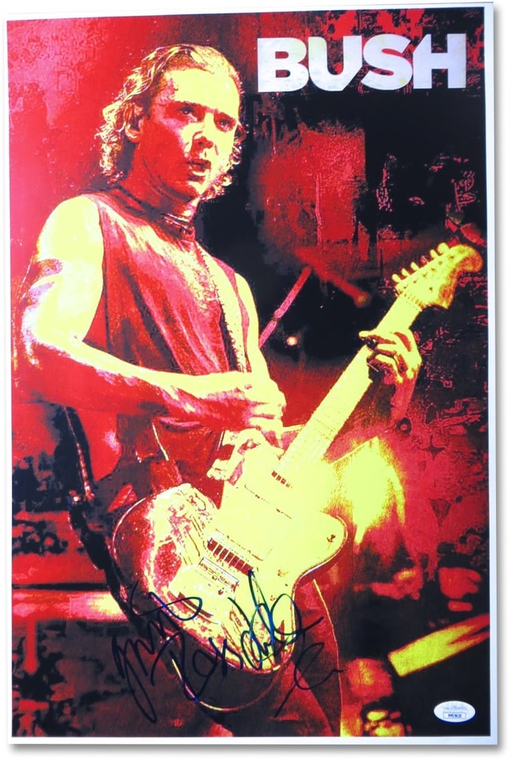 Gavin Rossdale Autographed 12X18 Photo JSA Certified Bush Guitar (1 of 4)
