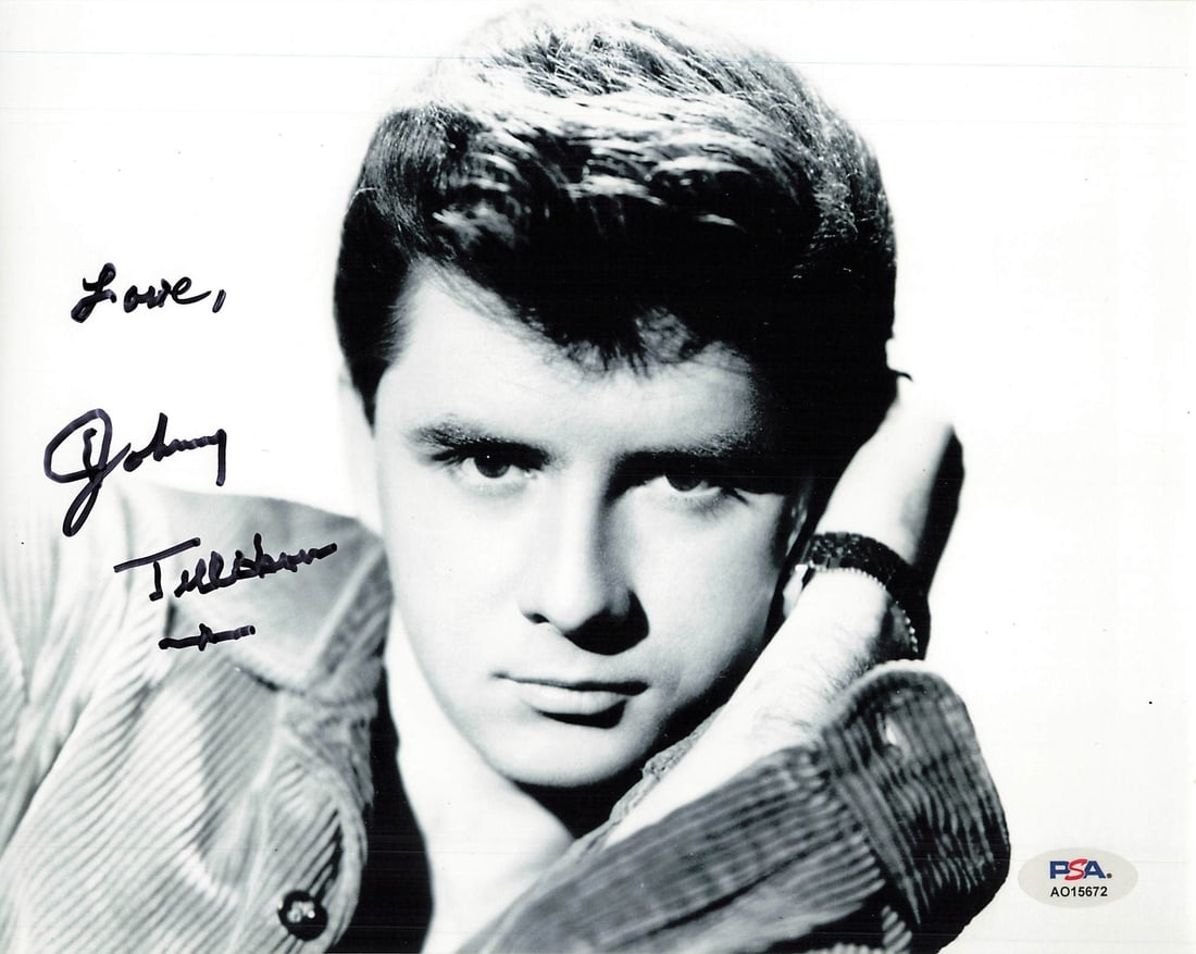 Johnny Tillotson Signed 8x10 Photo PSA/DNA Authenticated Musician: Johnny Tillotson Signed 8x10 Photo PSA/DNA Authenticated Musician Capture a piece of music history with this 8x10 photograph of Johnny Tillotson, professionally printed and adorned with his authentic 