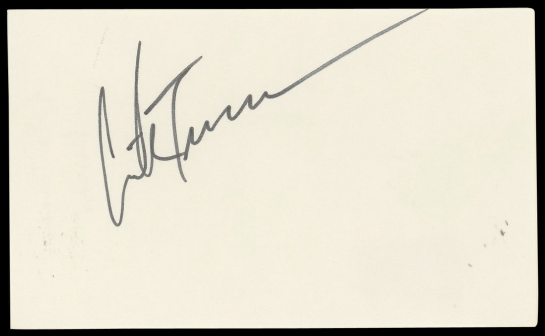 Erik Turner Signed 3x5 Index Card Autographed Beckett BAS (1 of 5)