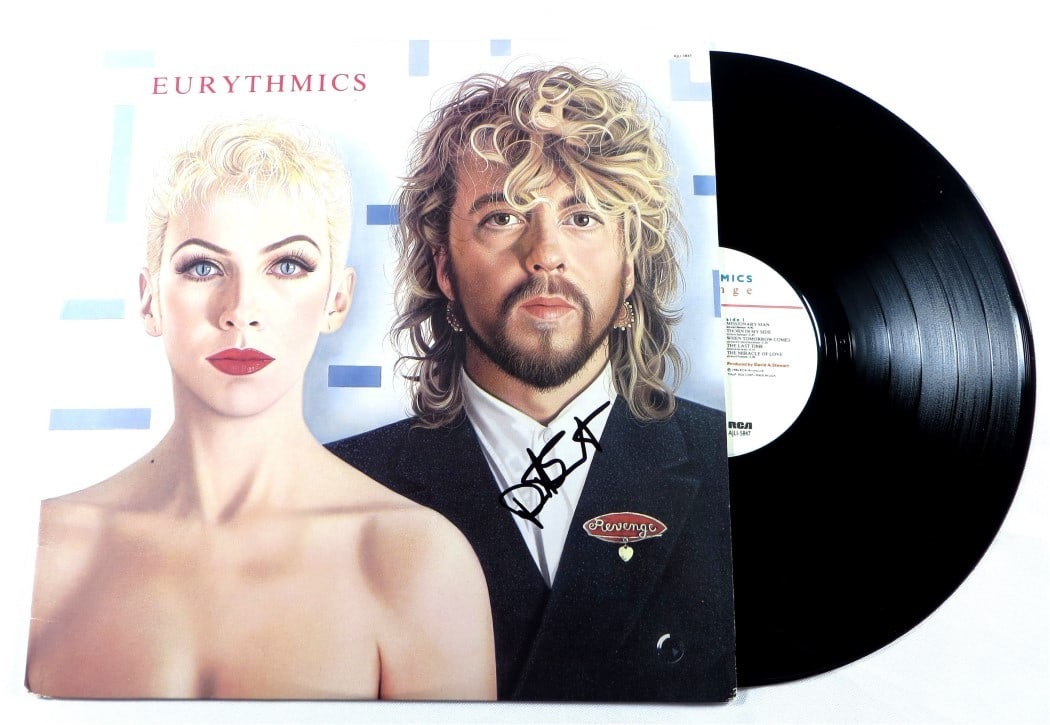 Dave Stewart Signed Eurythmics Revenge Album Cover JSA Certified (1 of 4)