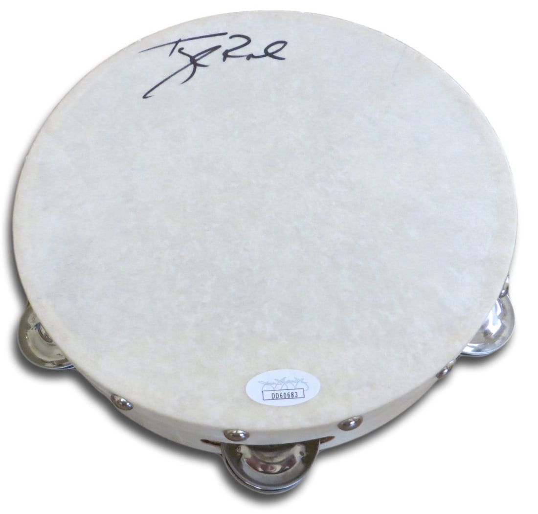 Autographed Tambourine by Tyler Rich With JSA Authentication (1 of 4)