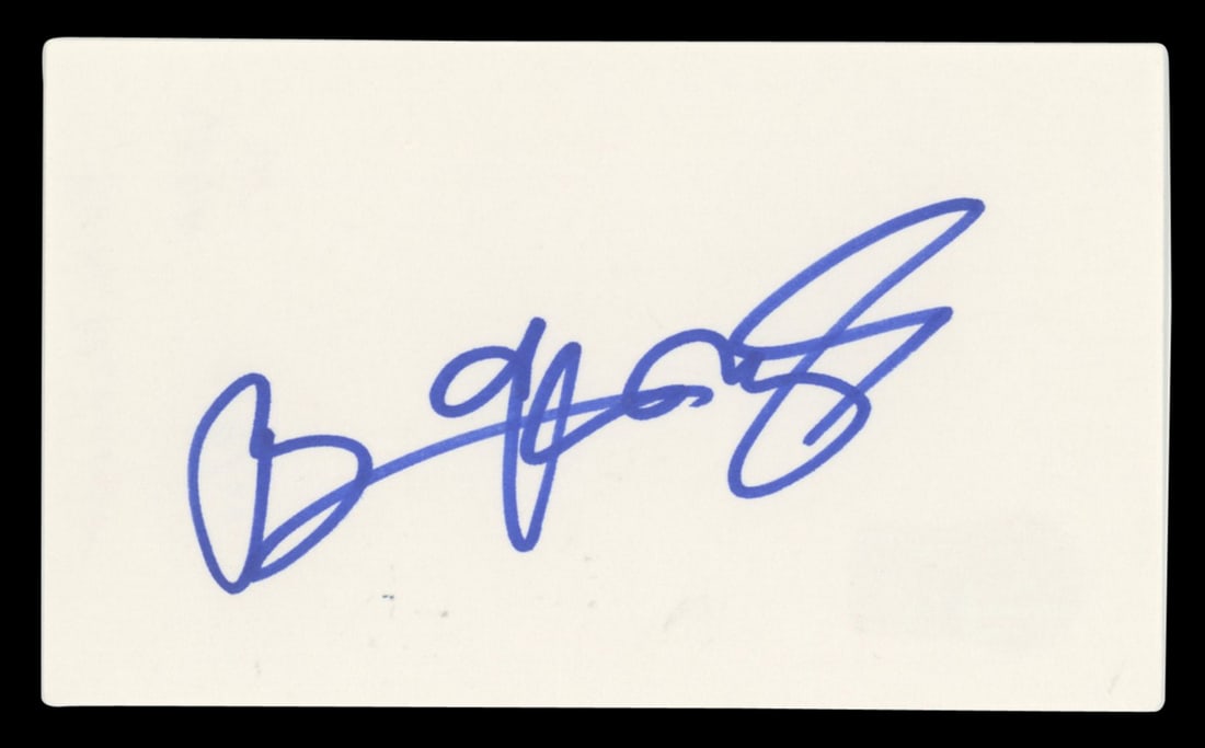 Brian McKnight Signed 3x5 Index Card Black Men United BAS Authenticated: Brian McKnight Signed 3x5 Index Card Black Men United BAS Authenticated This authentic 3x5 index card features the signature of Brian McKnight, a prominent member of Black Men United. The autograph is
