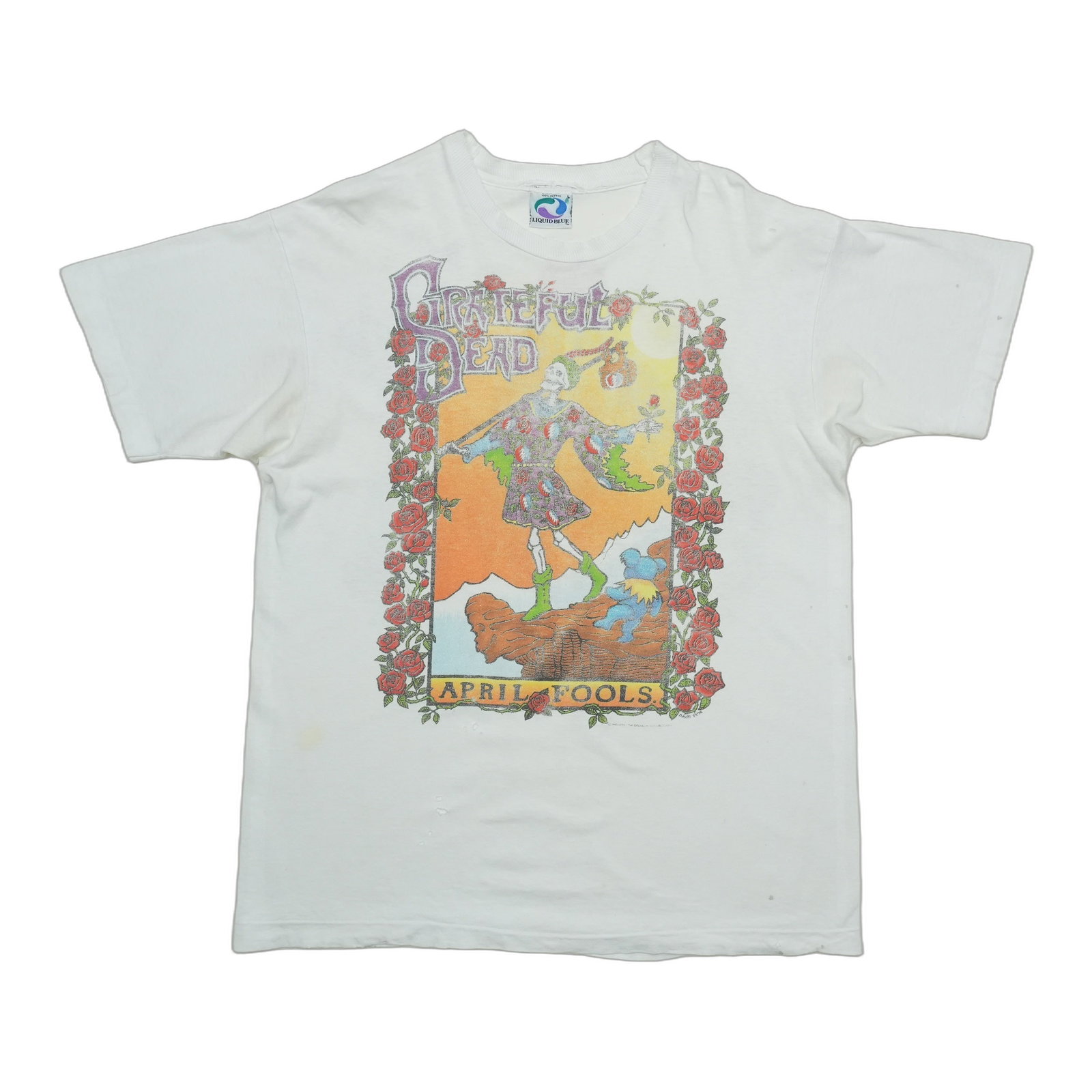 Vintage 1993 Grateful Dead April Fools White Cotton Shirt (1 of 9)